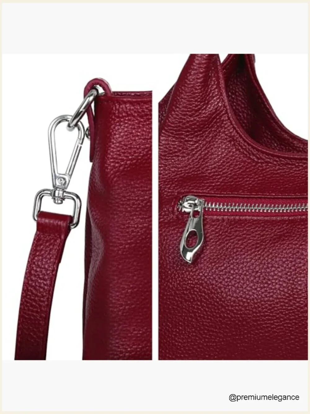 Genuine Leather Satchel Crossbody Hobo Medium Tote Shoulder Bag Handbag